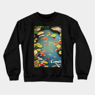 Koi Pond at dusk Crewneck Sweatshirt